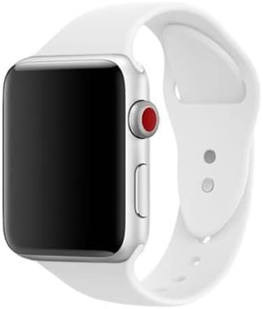Admaster Silicone Compatible For Apple Watch Band And Replacement Sport Iwatch Accessories Bands Series 3 2 1 White 42Mm S/M