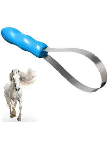 CuiCanfla Stainless Steel Scraper Cattle Hair Brush, 1 Pcs Horse Brush Livestock Comb Dog Shedding Brush Horse Hairbrush, Dog Grooming Scraper Cattle Grooming Brush Horse Hair Comb Cow Brush