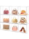Cutora 1Pack Clear Handbag Purse Storage Organizers for Closet Acrylic Handbag Purse Bins with Lids Shoes Toy Display Plastic Case Anti Dust Luxury Stackable Bag Container Box with Magnetic Door