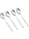 WRIVQSYO Sporks, 4-Pack 18/10 Spork Stainless Steel, Metal Spork for Everyday Household Use, 7.4-Inch Long Handle Dessert Spoons Ice Cream Spoons Salad Forks, Spork for Fruit Appetizer Dessert