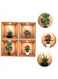 INFINITIX - REACH FOR THE INFINITY 4 Pcs Flower Potted Wall Stickers Home D&eacute;cor, Self Adhesive Sticker Home Decoration (Pack of 4)