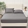 100% Rayon Derived from Bamboo Cooling Fitted Sheet in Queen Size (150cm x 200cm), 40cm Deep Pocket, 2.5cm Wider Strong Elastic, Silky Smooth, Highclass Grey