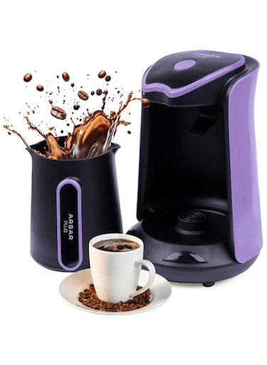 ARSAR PLUS Automatic Turkish Coffee Maker Machine, 1 to 5 Cups, 500 ML, 600W HIGH POWER