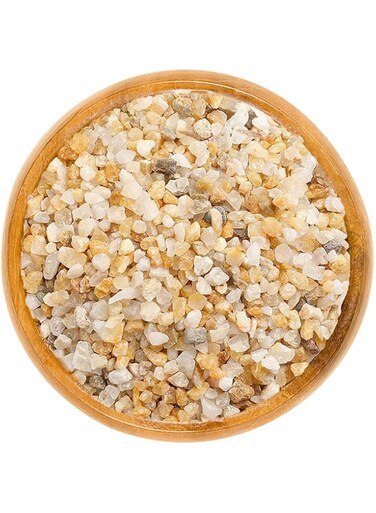 Coarse Silica Sand, Natural Horticultural Grit Coarse Sand Stone, Succulent Cactus Carnivorous Plant Mix Pumice Soil Cover, Top Dressing Sand for Cacti Potted Plants Terrarium Aquariums Vase, 2lb