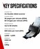 Canon imageFORMULA Office Document Scanner, RGB LED, 600 dpi, Hi-Speed USB 2.0