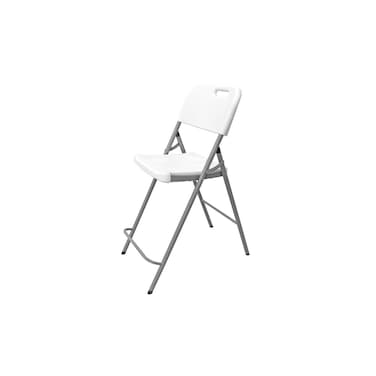 Foldable Heavy-Duty Plastic Chair with Metal Frame &ndash; Lightweight, Portable &amp; Space-Saving