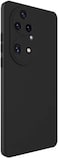 Muzz Case for Huawei P50, Camera Protection Ultra Slim Soft TPU Silicone Matte Shockproof Bumper Cover for Huawei P50 6.5" - Black