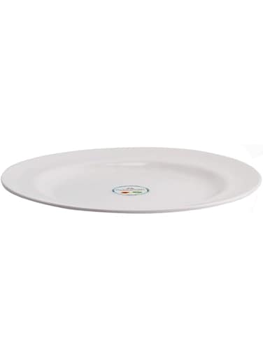 MODA CUCINA MELAMINE HAMMERED FINISH DESSERT PLATE WHITE 20CM- ESMA APPROVED (MCP-5140-WH)