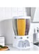 360 Degree Rotatable Large Capacity 4 Grid Food Dispenser Cereal Containers With Measuring Cup