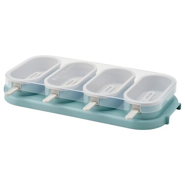 Ice Lolly Maker, Light Turquoise/Light Grey &acirc;&euro;&ldquo; 4 Moulds