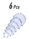 Silicone Stretch Lid Set Clear 6-Piece