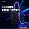 Porodo Blue 6 AC Power Strip with Dual Switch, 4 USB-A &amp; 2 USB-C Ports, 3000W, 3M UK Plug Extension