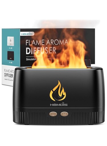 HOMDIS Essential Oil Diffuser, Quiet Aromatherapy, Auto Shut Off, Ultrasonic, Portable, Cool Mist Humidifier for Bedroom, Home, Office, Yoga, Gym