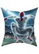 Clevercraft Homes PLWCH690 Real Madrid Spiderman Print Outdoor Waterproof Pillow Cover, 45 cm x 45 cm Size