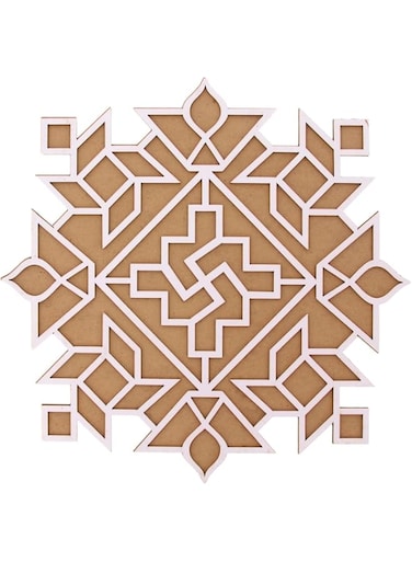 Divine Sansar Rangoli Making Mat   Rangoli Making Board   Easy Fill Design   Easy To Use   Fill With Rangoli, Flowers, Pulses or flour   Festive Decor   MDF Design P   Reusable   (16inch x 16inch)