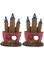 Toddmomy 2 Pcs Castle Fish Tank Landscaping Aquarium Decor Extra Large Aquarium Castle Terrarium House Sculpture Betta Fish Aquarium Hideaway Fish Breed Villa Rockery Resin Fish Nest