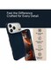 Mobcos iPhone 17 Pro Max Chex Plain Blue Aramid Fiber Case, 1500D Fusion Weave, Ultra Slim Lightweight Magnetic Cover, MagSafe Compatible