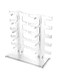 SYOSI 10 Pairs of Detachable Glasses Display Racks, Sunglasses Display Racks, Sunglasses Racks, Glasses Storage Racks, 2 Row Sunglasses Rack Holder Glasses Display Stand Transparent (1 Pcs)