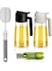 2 Pcs 2 in 1 Oil Spray Bottle&iuml;&frac14;&OElig;2 in 1 Olive Oil Dispenser for Kitchen with 2 Cleaning Brushes&iuml;&frac14;&OElig;Oil Sprayer &amp; Dispenser&iuml;&frac14;&OElig;Leak proof&iuml;&frac14;&OElig;for Cooking, Air Fryer, Salad, Frying, BBQ&iuml;&frac14;&OElig;470ml