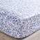 Home Meadow Printed Fitted Sheet - Blue and White - Single
