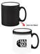 Color Changing Heat Sensitive Ceramic Mug, Image Revealed When HOT Liquid is Added! Basketball black