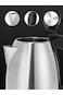 1.8L Stainless Steel Electric Kettle, 1500W, Auto Shut-Off, Safe And Durable Design