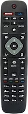New Replacement Remote Control fit for Philips LCD LED TV 28PFL4609 28PFL4909 32PFL4609 32PFL4909 40PFL4609 40PFL4909 43PFL4609 43PFL4909 49PFL4609 with 3 Shortcut Key Netflix Vudu and YouTube
