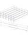 U-HOOME 6 Pack Drawer Dividers Organizers,Adjustable Separators Expandable from 11-20.6",Expandable Drawer Organization Separators for Kitchen, Clothes, Bedroom