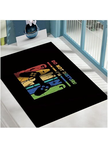 OVBBESS Game Console Carpet,3D Printed Gamer Gamepad Controller Living Room Entertainment Area Carpet,Children's Room Carpet