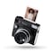 Instax Sq40 Instant Camera, Built-In Flash, Auto Exposure, Selfie Lens And Selfie Mirror, Black Textured Finish