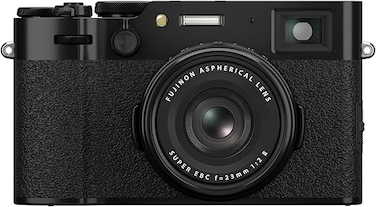 FujiFilm X100VI Digital Camera, 40MP X-Trans CMOS, 23mm f/2 Lens, 6.2K Video, IBIS, Black