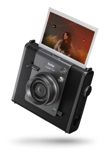 FUJIFILM Instax WIDE Evo Hybrid Instant Camera, Black