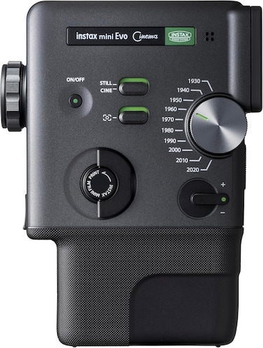FUJIFILM instax mini Evo Cinema Hybrid Instant Camera, Black