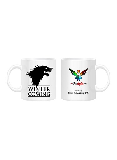 Styles Game Of Thrones Winter Is Coming Printed Mug White/Black/Red