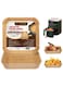 Air Fryer Paper Liners (100 Pcs) - Non-Stick Disposable Baking Paper for Air Fryer, Oil-Proof, Waterproof &amp; Heat-Resistant Food-Grade Parchment for Cooking, Baking, Roasting &amp; Frying