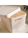 Home Canna Stackable Storage Box with Lid 17L 36.2x27.2x22.6cm -White