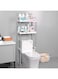 ECVV 2 Tier Over The Toilet Storage Rack Rust-Free &amp; Sturdy Metal Toilet Rack No Drill Over Toilet Shelves For Commode storage, Bathroom Space Saver, Toilet Organizer
