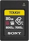 Sony CFexpress Type A Card 80GB Tough, W126824334 (Tough)