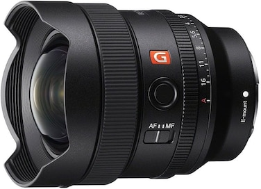 سوني عدسة برايم بريميوم جي ماستر سيريز SEL14F18GM باطار كامل اف اي 14 ملم F1.8، اسود