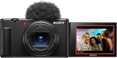 Sony ZV-1M2 Vlog Camera   Digital Camera (Wide Angle Zoom Lens, Adjustable Display for Vlogging, 4K Video, Multidirectional Microphone) Black
