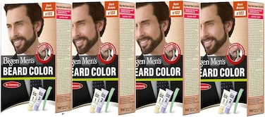 Bigen Men's Beard Color   Combo Offer Pack (4 Pc, B103 - Dark Brown)   No Ammonia Formula with Aloe &amp; Olive Oil