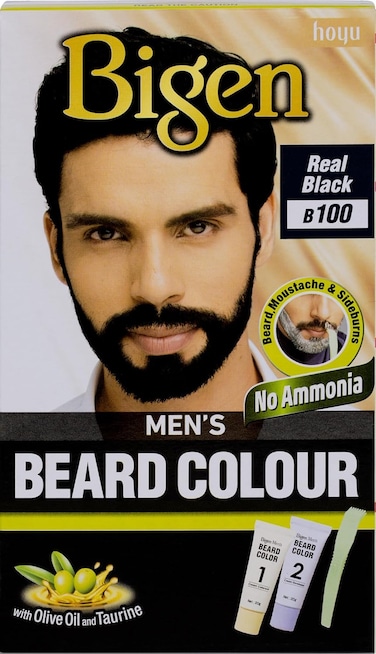 Bigen Men's No Ammonia Beard Color - Brown Black B100