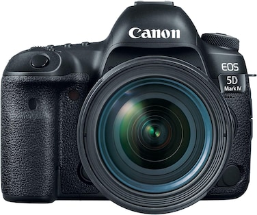 Canon EOS 5D Mark IV 24-70mm F/4L Lens - 30.4MP, DSLR Camera, Black