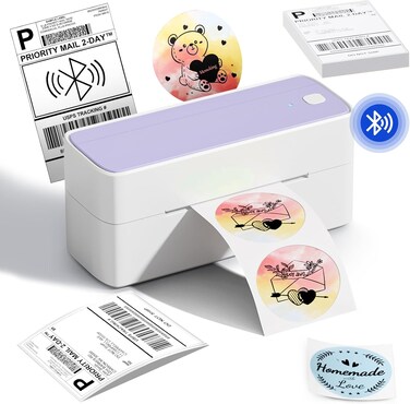 Phomemo Barcode Thermal Label Printer for Shipping Packages - 4x6 Shipping Label Printer for Small Business - Bluetooth Label Printer for Phone&amp;PAD&amp;PC