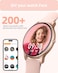 Parsonver Smart Watch for Women(Answer/Make Calls), HD Screen Fitness Tracker IP68 Waterproof, 100+ Sport Modes, Heart Rate/Sleep/SpO2/Steps Monitor, Round Smartwatch for Android &amp; iPhone, Rose Gold