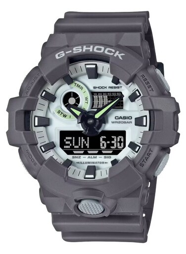 Analog+Digital Resin Band Watch GA-700HD-8ADR