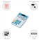 Casio MJ-12VCb-BU 300 Steps Check &amp; Correct Colourful Desktop Calculator (Blue)