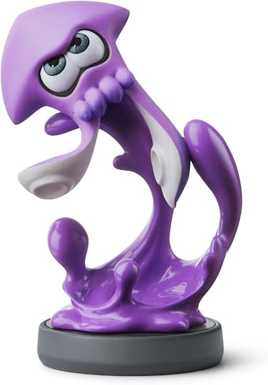 Nintendo Amiibo Squid Neon Splatoon Ika, Purple