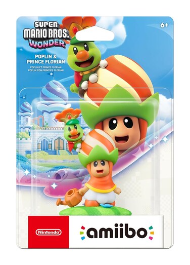amiibo Poplin &amp; Prince Florian Super Mario Bros Wonder Series