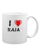 Printed Ceramic Mug White/Black/Red